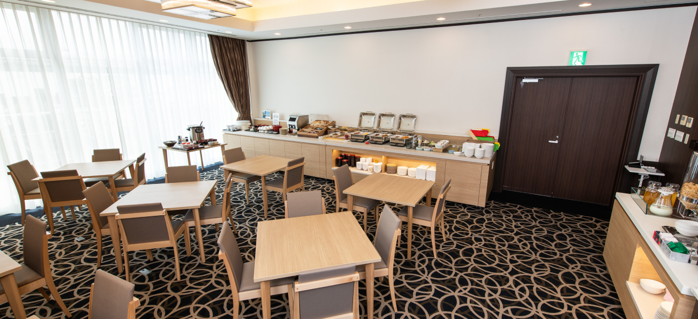 写真:朝食会場