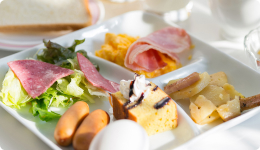 写真:朝食